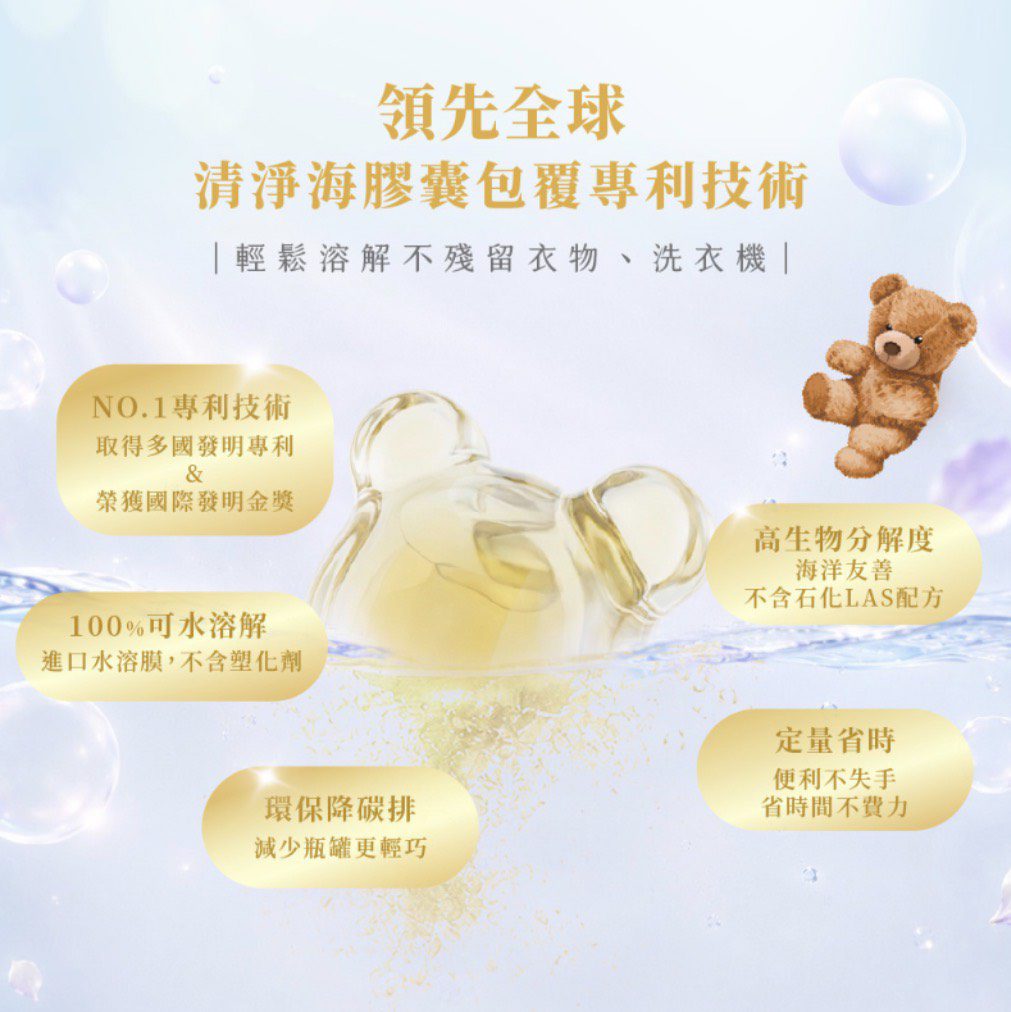 清淨海 2.0植萃酵素洗衣膠囊 蜂蜜香水:圖片 8